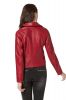 Faux Leather Pu Jacket for Women , Slim Tailoring Short Moto Biker Jackets , Zip Up Long Sleeve Winter Coat