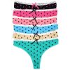 Yun Meng Ni Fancy Cute Dots Print Pink Cotton Teen Sexy Girls Thongs L  photo and picture on