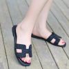  Women Summer Cut Out Ladies Sandals Ladies Luxury Brand Sandals Good Quality Flat Shoe Candy Color Outdoor Holiday Slides 34 -43