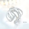 Cross Loops Rings with Diamond for Women