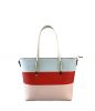 Customize Casual Mixed Color Handbag PU Leather Tote Bag with Python handle For Women Ladies