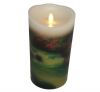 Church Warm Light Saint Moving Wick Silkscreen Printed Led Candles Religious