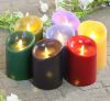 Ivory Colorful Real Wax Led Candle Motion Flame Battery Operated Candle