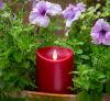 Outdoor Waterproof Plastic Led Moving Wick Flameless Led Candle With Timer And Remote