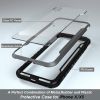 iPhone X Case, iPhone Xs Case, iPhone X Defender Case, Aluminum, TPU, Clear PC, Military Grade Machined Metal Protective Case for Apple iPhone Xs, iPhone X, iPhone 10 (Black)