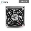 DC24V 106mm air fan filter with metal finger guard and 80mm 8cm 8025 cooling fan RAL7035 FK6620.024