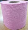 RECYCLED PINK WASTE-PAPER TOILET PAPER