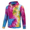 custom made Poly Cotton Tie dye hoodies 