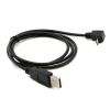 high speed bulk 10cm to 10 meter universal line power charge black new usb male to 90 degree up down angle micro data usb cable 