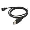 high speed bulk 10cm to 10 meter universal line power charge black new usb male to 90 degree up down angle micro data usb cable 