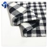 In stock poly wool plaid fabric for women dress