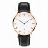 Fashion Classic Couple Lover Stainless Steel DW watch Ronda 763 Quartz Movement Full Grain Leather Strap Watch