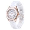 Luxury gold Fashion Ceramic Women Watch