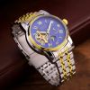 New Design Automatic Mechanical Stainless Steel Band Watch Moon Phase Watch