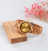 Wholesale Bewell Fashion japan 2035 movement bamboo wood watch women Iunisex watch with custom logo Relogio