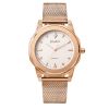 Custom Metal Craft Stainless Steel Rose Gold Plated Wrist Watch for Men 