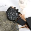 Custom Black Plated Fashion Gift Japan Movement Stainless Steel Wrist Watch