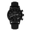 Custom Black Plated Fashion Gift Japan Movement Stainless Steel Wrist Watch