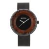 Custom Promotional Metal Gift Stainless steel&Wooden Mens Watch 