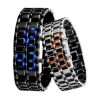 Custom Unisex Student Waterproof Electronic Binary LED Bracelet Couple Digital Watch As Gift 