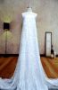 Hot sale good quality Embroidered white lace Fabric For Wedding gowns/