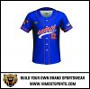 OEM 100% polyester Custom Sublimation Baseball Jersey