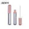 Hot-Selling Rose Gold and Bright Pink Cylindrical Hollow Empty Lip Gloss Tube Lipstick Tube Lip Balm Containers