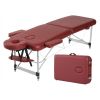 2 section aluminum portable folding massage table