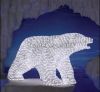 Polar bear 3D led Crystal Sculpture light