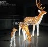 Sika Deer 3D led Crystal Sculpture light