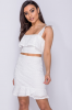 White Lace Frill Detail Co Ord