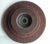 125mm calcined alumina  flap disc make up of sandpaper with 115mm metal backing pad