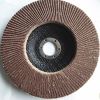 125mm calcined alumina  flap disc make up of sandpaper with 115mm metal backing pad