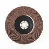 125mm  flap disc make up of sandpaper with 115mm metal backing pad