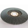 125mm calcined zirconia flap disc with 115mm metal backing pad