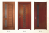 New European solid wood composite paint door bedroom soundproof swing entry door