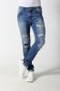 Men's Skinny jeans with distressed and patches