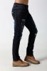 Men's Skinny Slim jeans with distressed and patches