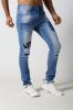 Men's Skinny jeans with distressed and patches