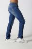 Men's Straight slim denim jeans with rips and distressed