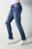 Men's Skinny jeans with distressed and patches