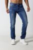 Men's Straight slim denim jeans with rips and distressed