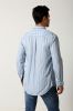 Men's cotton stripes shirt with single pocket