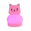 Multicolor Silicone Cat Led Night Light Touch Sensor Soft Led Lamp for Kids Baby Children Gift 