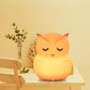 Silicone Night Lights Baby Sleep Warm Light Lamp Soft Material Can Put In Bed