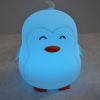 Animal Silicone Color Changeable Night Light Penguin Shape Cute Gift for Girls Boys, Children 