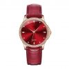 Ladies Jewelry Fashion watch , Slim women stainless steel Analog wrist watch with Genuine leathe