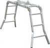 Aluminum multipurpose ladder with handrail hinge folding adjustable unique foot design non-slip foot EN131 