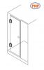 PNP73B-1 Wall To Glass 90 Degree Shower Hinges