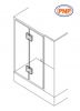 PNP73B-4 Glass To Glass 90 Degree Shower Hinges